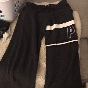 Says pink on the leg, sweatpants